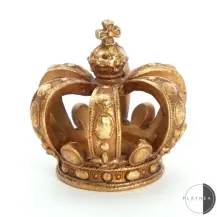 Corona Oro D7,5x7,5cm Resina New Bi