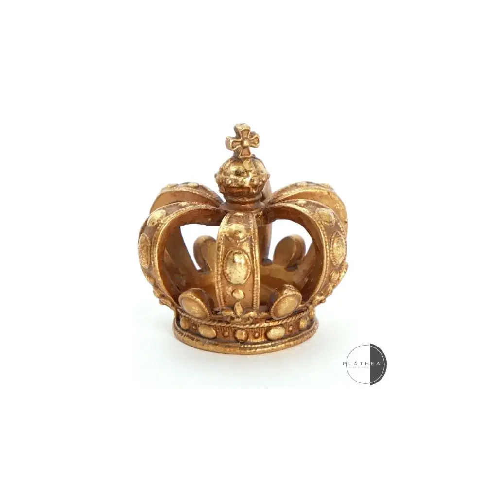 Corona Oro D7,5x7,5cm Resina New Bi