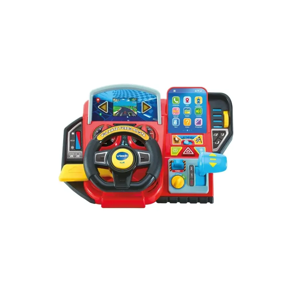 Volante Turbo Pilota Cruscotto Interattivo 20 Giochi Educativi 9 VTech