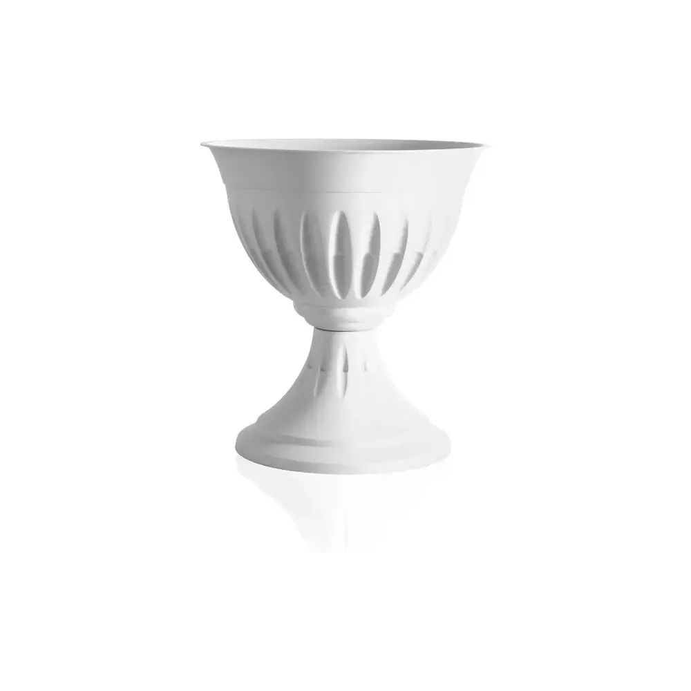Vaso Calice Alba Bianco Vaso per Piante Vaso da Esterno Vaso Bama
