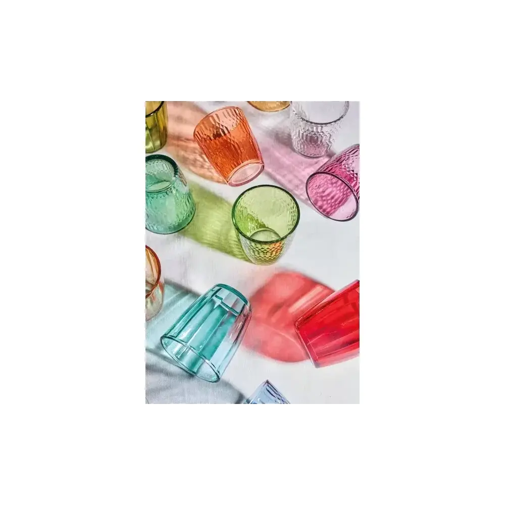 Set 6 Bicchieri Seoul 310 ml Vetro Colorato Anti-UV Ideale Tognana
