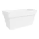 Arké Cassettone 60 cm Fioriera Bianca con Sottocassetta 32 Nicoli