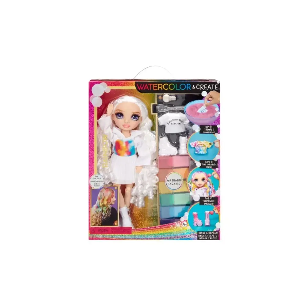 Rainbow High Watercolour & Create DIY Fashion Doll Acquerelli MGA