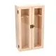 Portabottiglie Legno 2p con Vetro 36x21x11cm Vacchetti