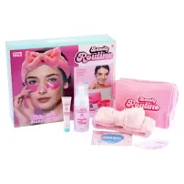 Beauty Routine Skin Care Essential Set con Pochette Rosa Nice