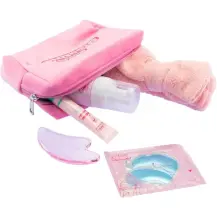 Beauty Routine Skin Care Essential Set con Pochette Rosa Nice
