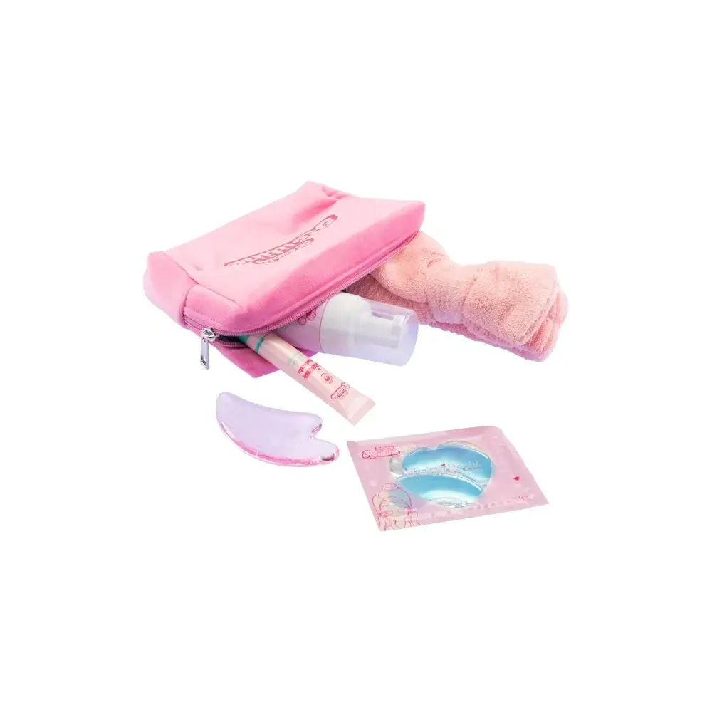 Beauty Routine Skin Care Essential Set con Pochette Rosa Nice