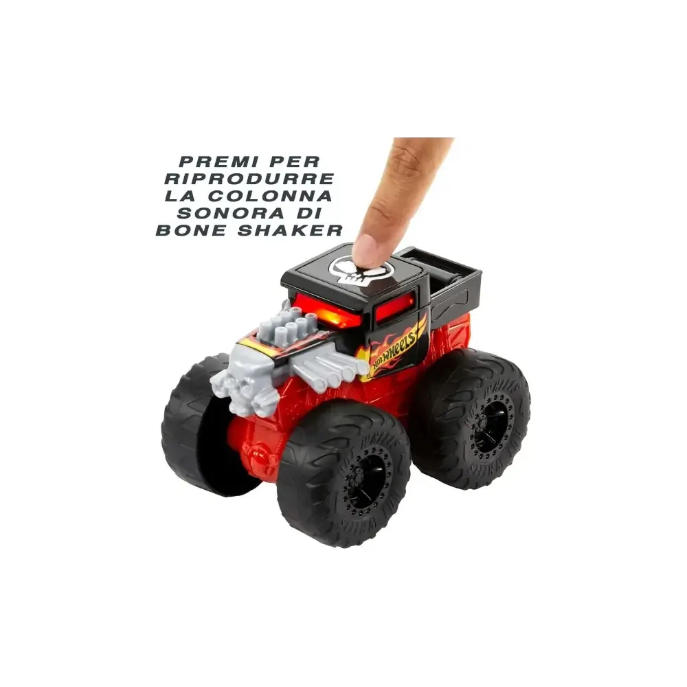 Hot Wheels Monster Trucks Bone Shaker Demolitore Ruggente Mattel