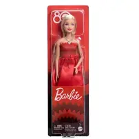 Barbie 80° Anniversario Bambola Base Abito Rosso Mattel Toys One