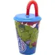 Bicchiere di Plastica 430ml con Cannuccia Avengers Supereroi Dimagraf