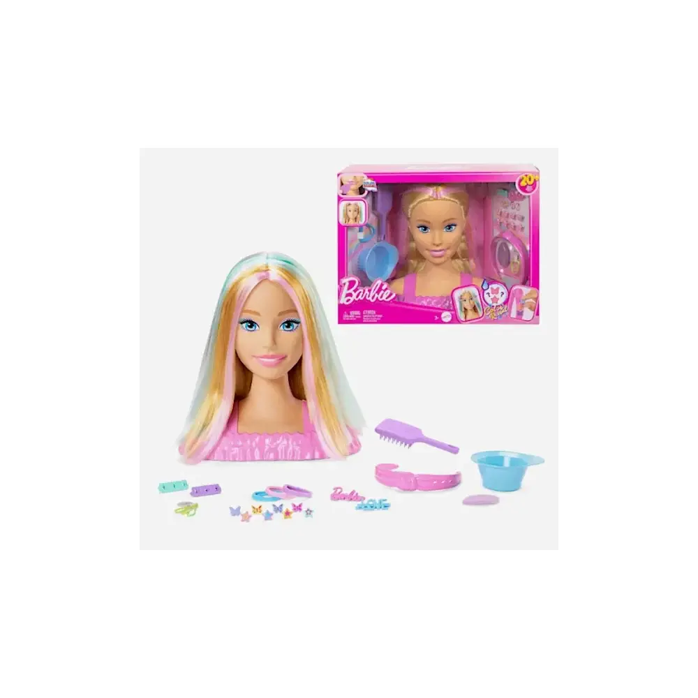 Mattel Barbie Testa Pettinabile Deluxe con Capelli Biondi Toys One