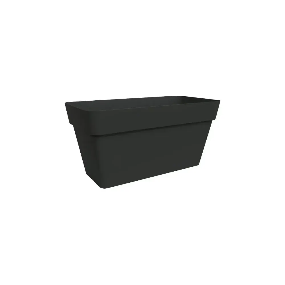 Arké Cassettone 80 cm Fioriera Antracite con Sottocassetta Nicoli