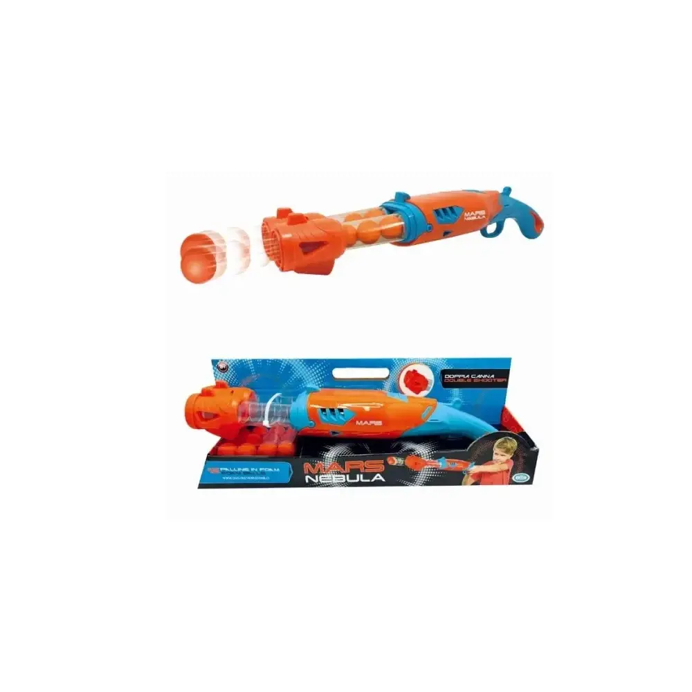 Fucile Sparapalline Mars Nebula Double Shooter 12 Palline Incluse ODS