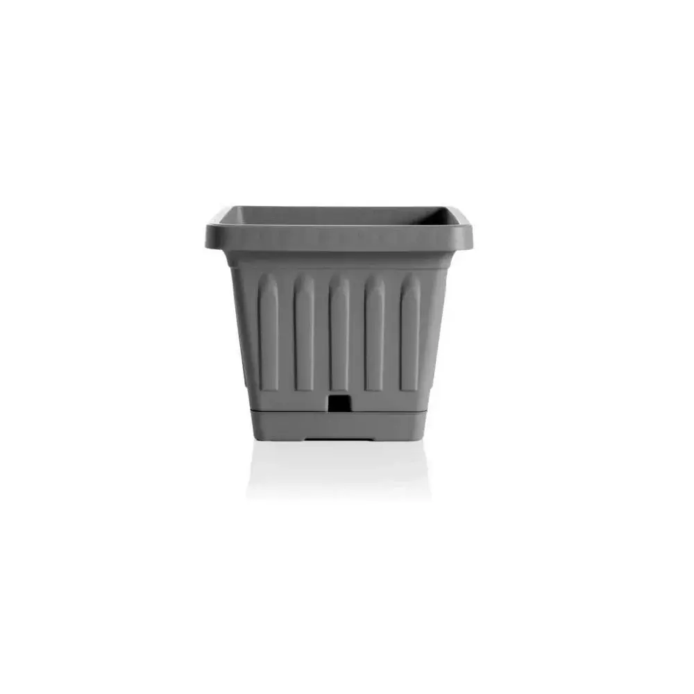 Vaso Terra Quadrato 40x40 Grigio Bama