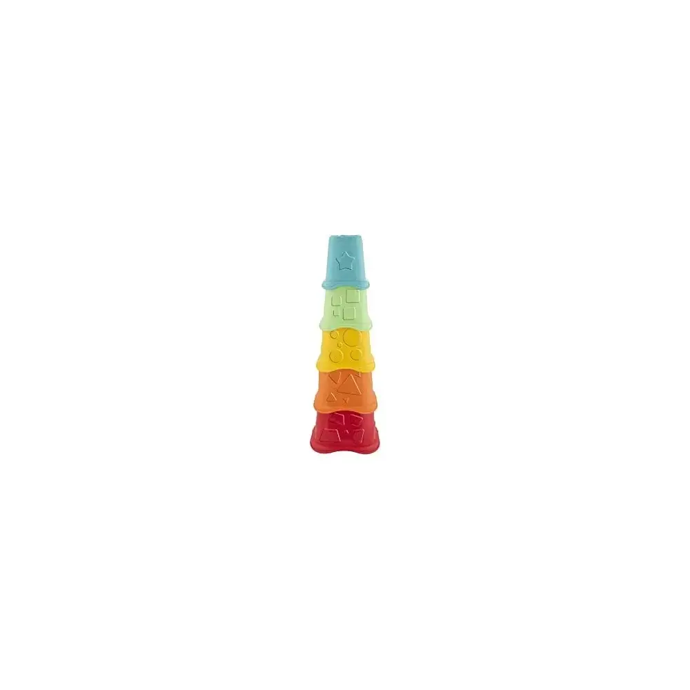 Tazze Impilabili 2in1 Eco+ con 5 e 5 Forme Colorate Plastica Chicco