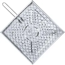 Gratella Tostapane Acciaio Inox 25x25 Pane e Polenta