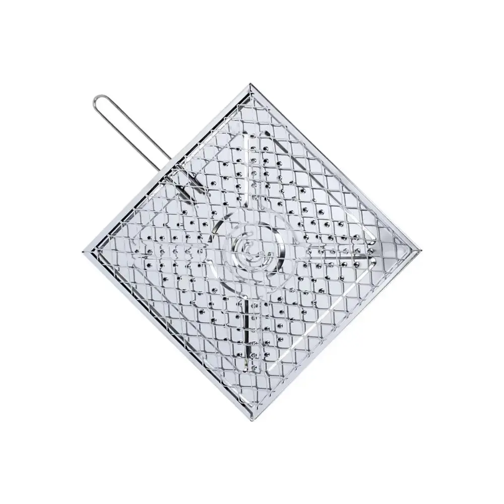 Gratella Tostapane Acciaio Inox 25x25 Pane e Polenta