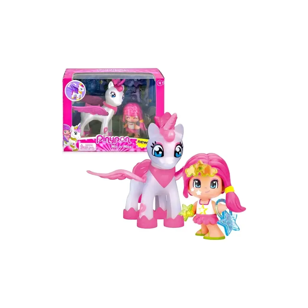 Pinypon Unicorno Volante Personaggio con Stella Decorazioni Famosa