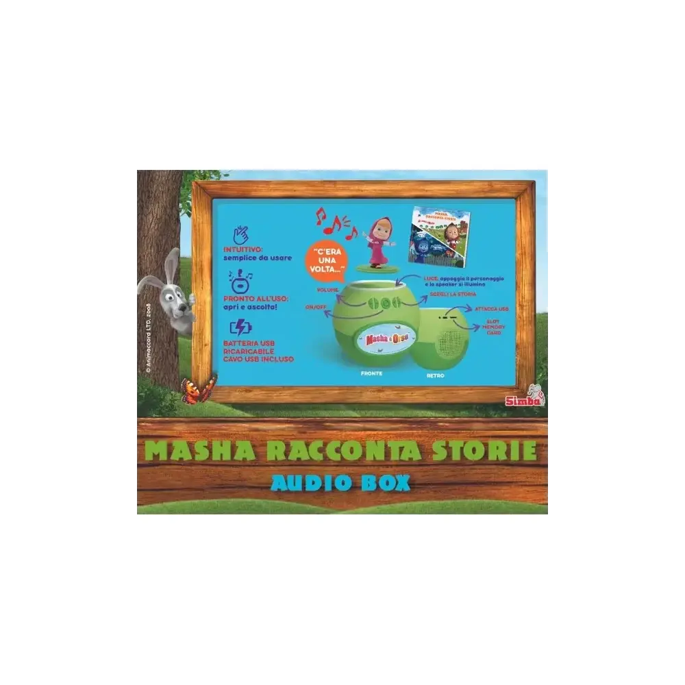 Masha Racconta Storie Speaker Incluso 24 130 Min di Audio MV Giochi