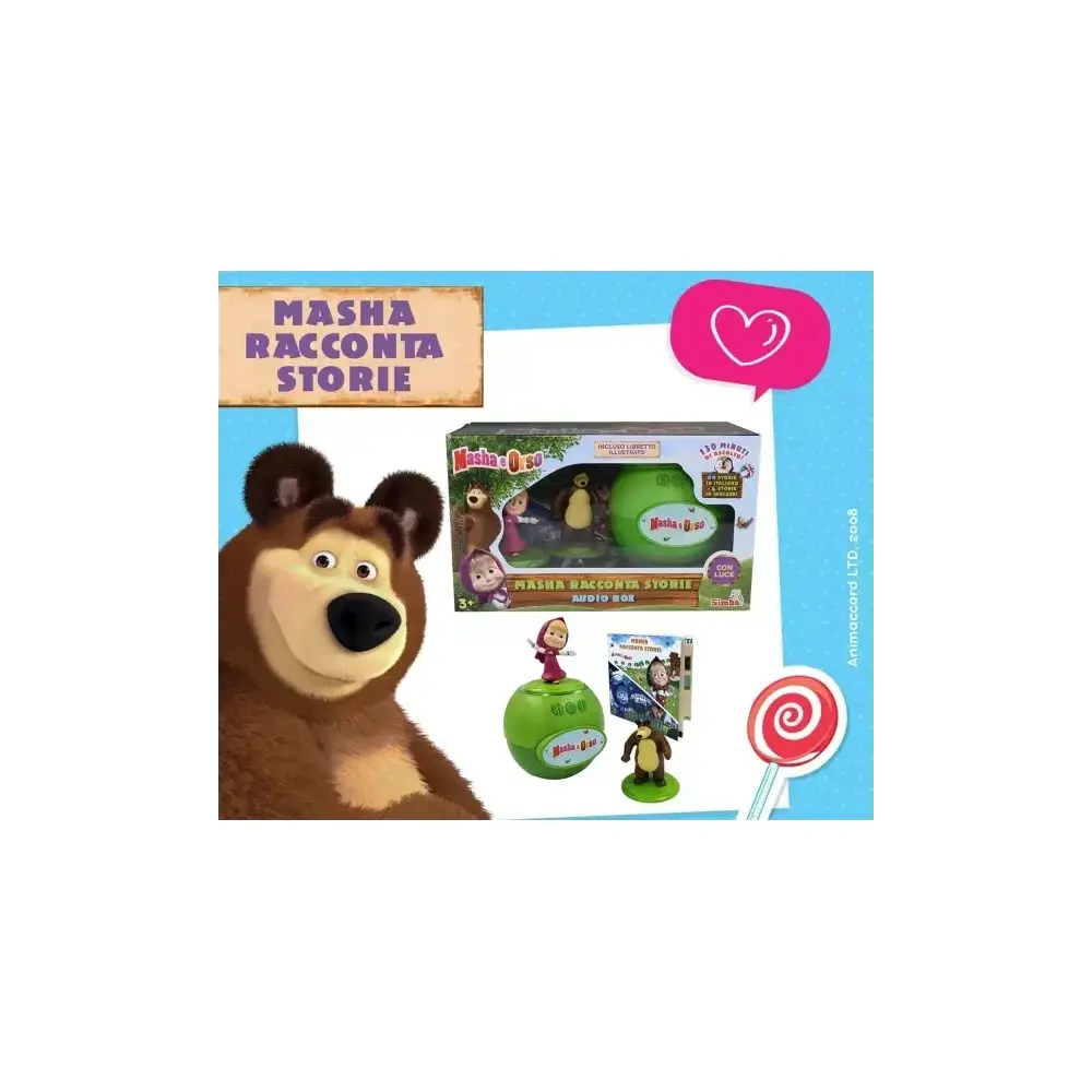 Masha Racconta Storie Speaker Incluso 24 130 Min di Audio MV Giochi