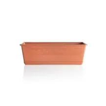 Fioriera Balconella 50 cm Terracotta con Sottovaso Balcone Bama