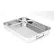 Teglia Rostiera Acciaio Inox Gnali Rettangolare
