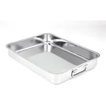 Teglia Rostiera Acciaio Inox Gnali Rettangolare