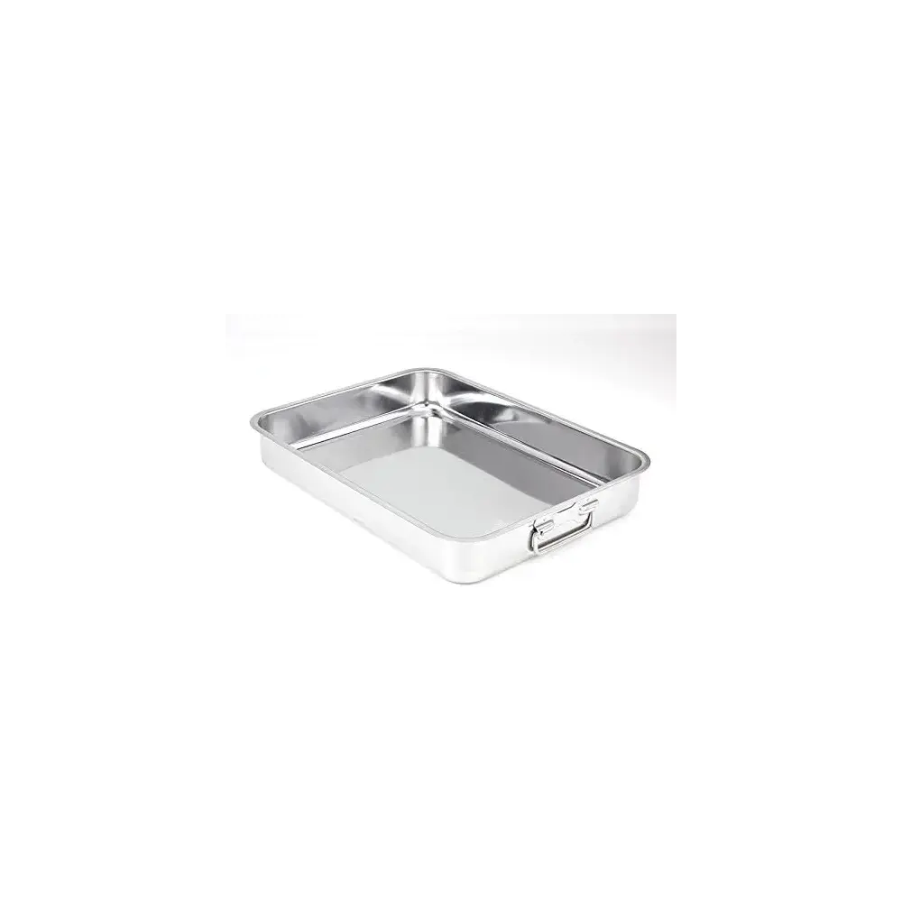 Teglia Rostiera Acciaio Inox Gnali Rettangolare