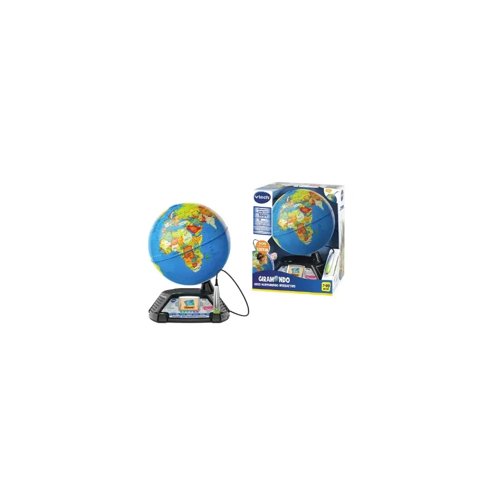 Giramondo Video Mappamondo Interattivo con Penna Touch e 600 VTech