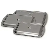 Coperchio Rostiera Gnali Acciaio Inox Rettangolare