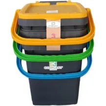 Tris Pattumiere Differenziata Ecoplast 20 Lt Made in Italy