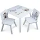Tavolino con 2 Sedie in Legno 59x59x45 cm Max 25 kg Disegni Teorema
