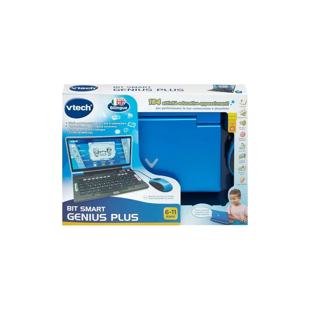 Bit Smart Genius Plus Nero Computer Interattivo 164 Attività 6- VTech