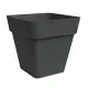 Arké Vaso Quadro 40 cm Antracite Plastica Riciclata Vaso Nicoli