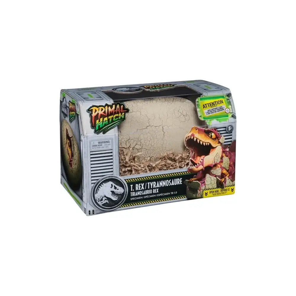 Jurassic World Primal Hatch Uovo di T-Rex Interattivo Spin Master