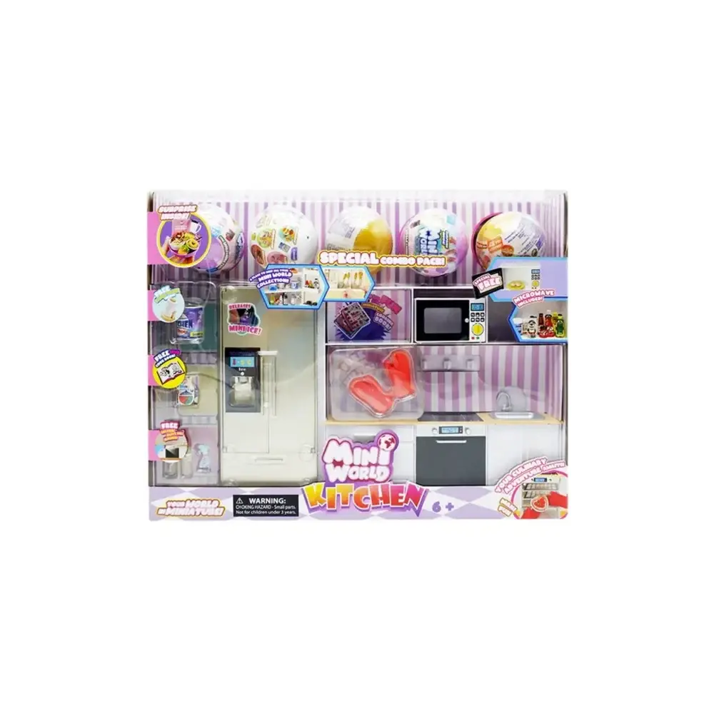 Mini World Cucina in Miniatura con 5 Sfere Ed Accessori M3