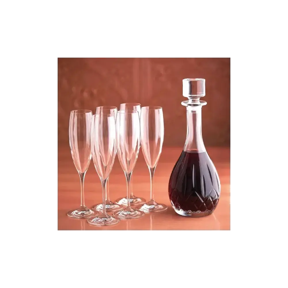 Set 6 Flute Champagne Invino 24 cl Cristallo Luxion Trasparenza RCR