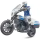 Moto Ducati Polizia con Personaggio Scrambler Bruder