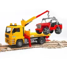 Camion Man con Jeep Scala 1:16 Bruder
