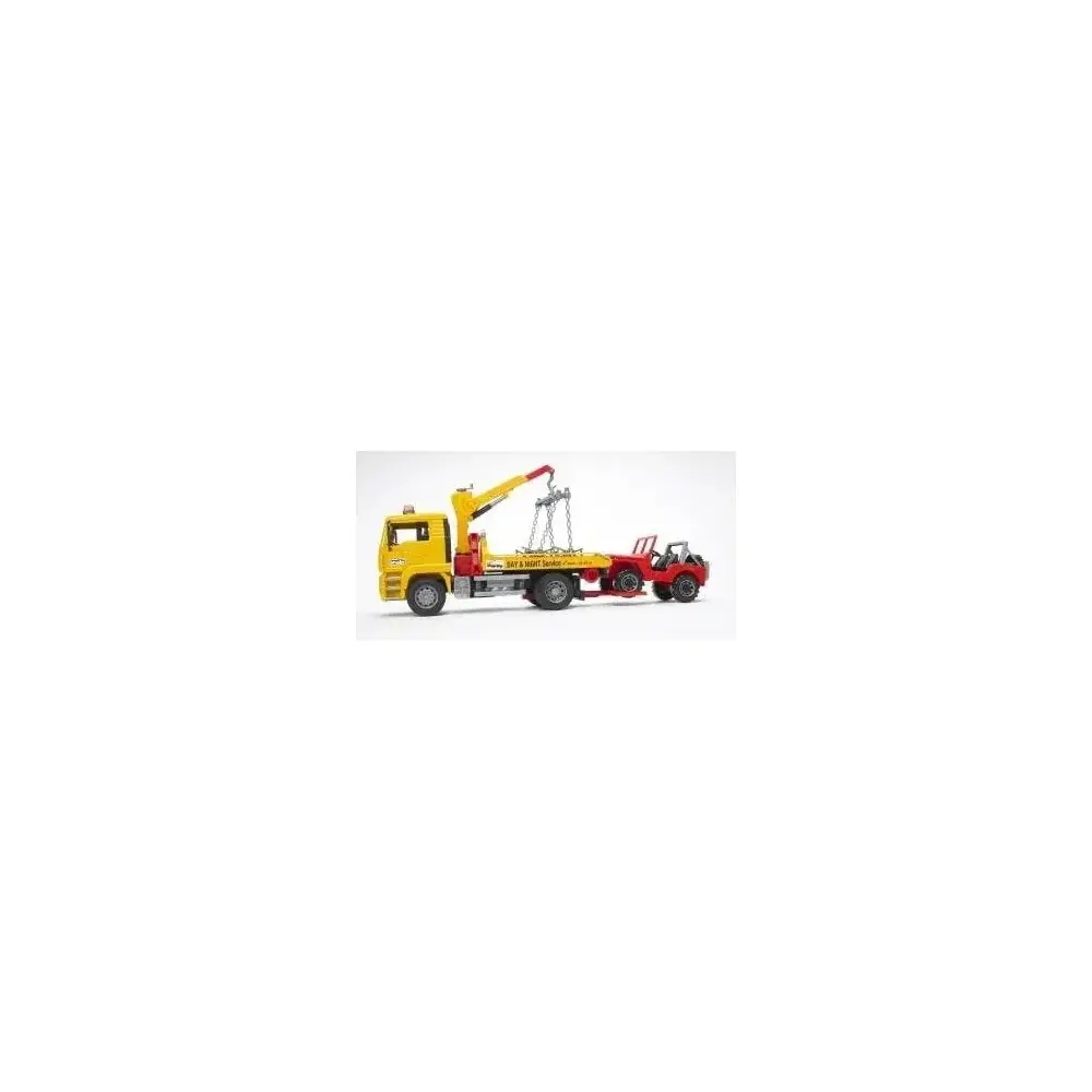 Camion Man con Jeep Scala 1:16 Bruder