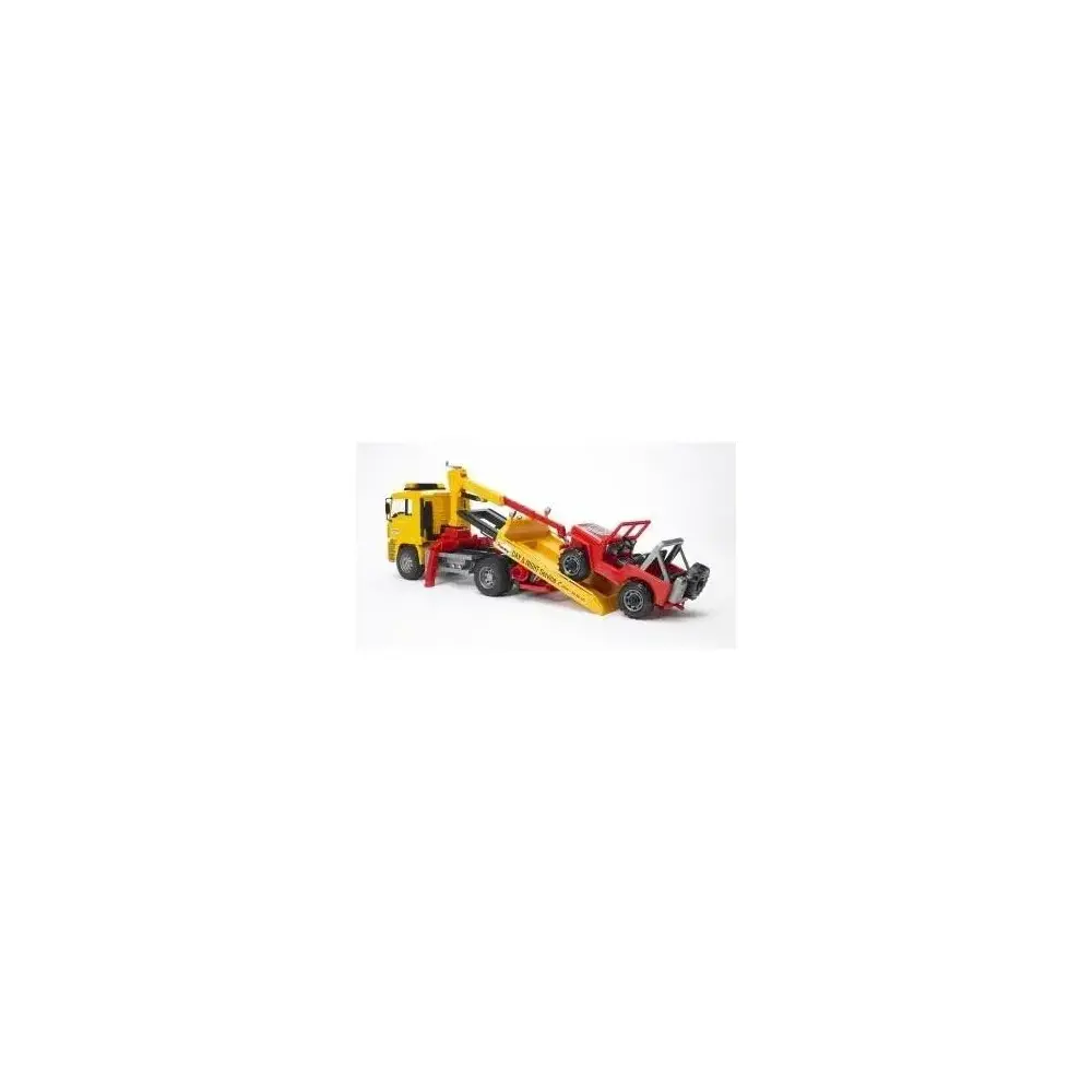 Camion Man con Jeep Scala 1:16 Bruder