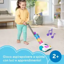Fisher-Price Aspirapolvere Ridi e Impara Luci Canzoni e Frasi 2 Mattel