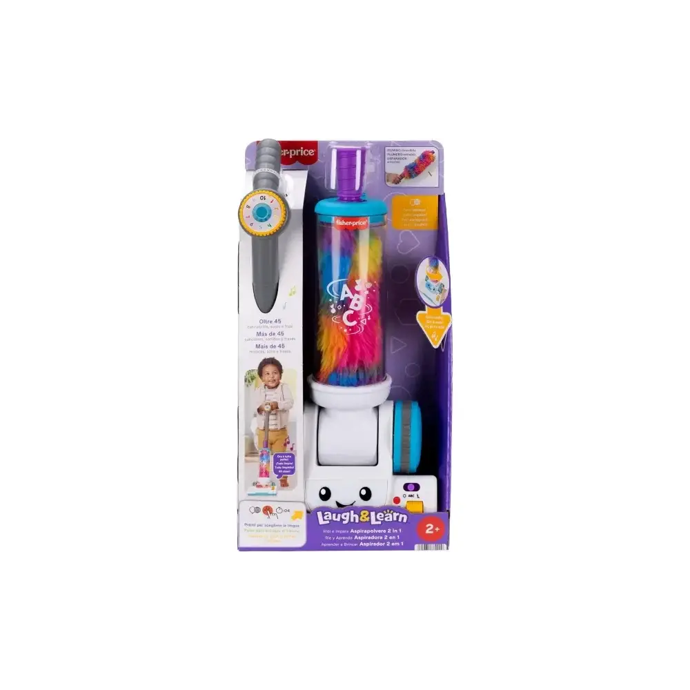Fisher-Price Aspirapolvere Ridi e Impara Luci Canzoni e Frasi 2 Mattel