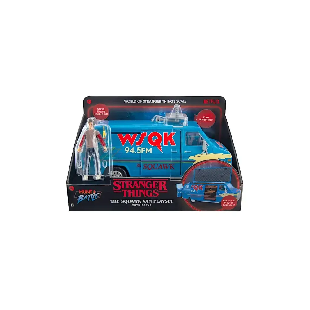Stranger Things Veicolo con Personaggio Luci Suoni Rei Toys