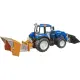 Trattore New Holland T5 con Ruspa e Rimorchio Bruder