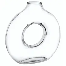 Vaso Trasparente Circle in Vetro H25,5 cm Atmosphera