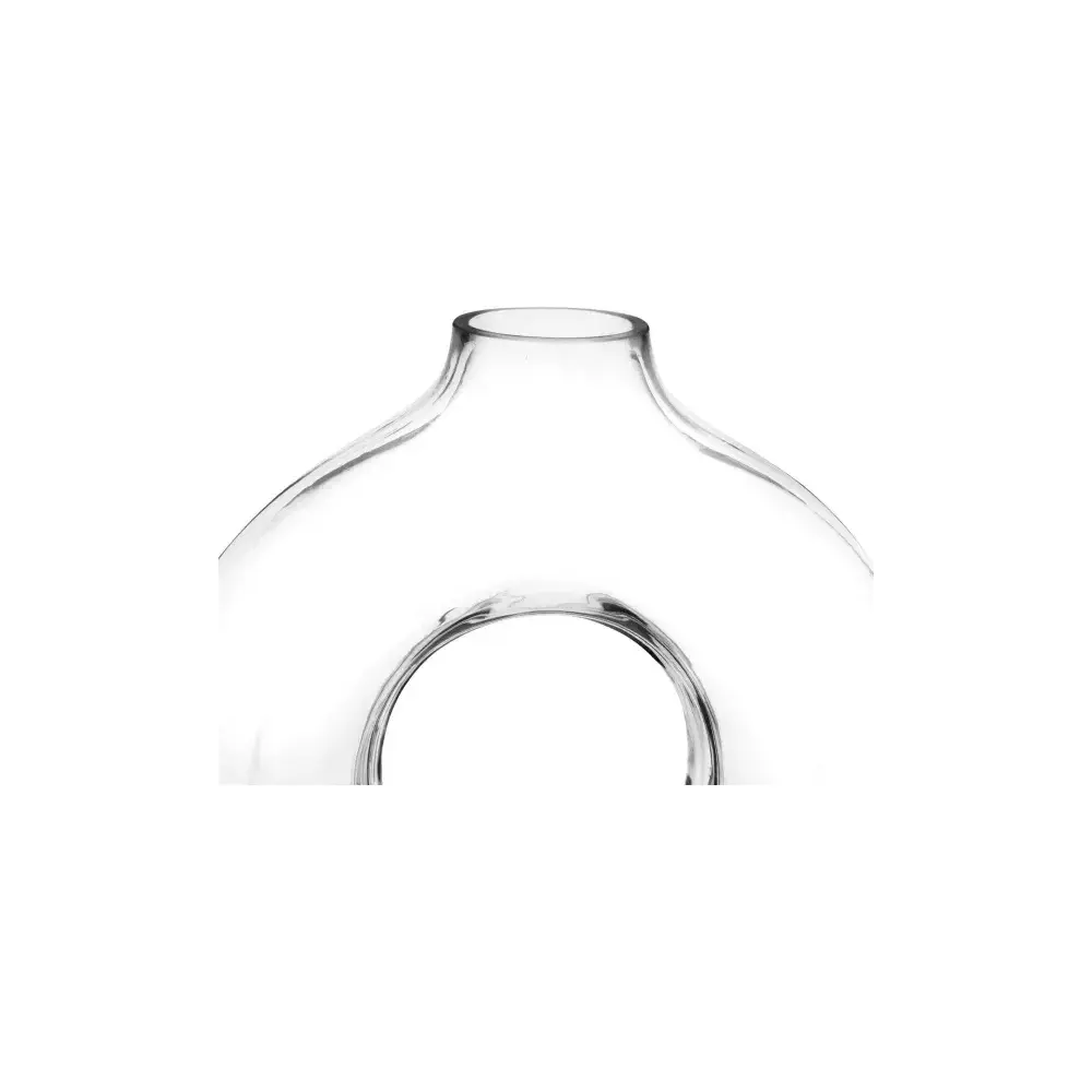 Vaso Trasparente Circle in Vetro H25,5 cm Atmosphera