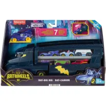 Fisher-Price DC Batwheels Bat-Autotreno con Veicolo Bam Mattel