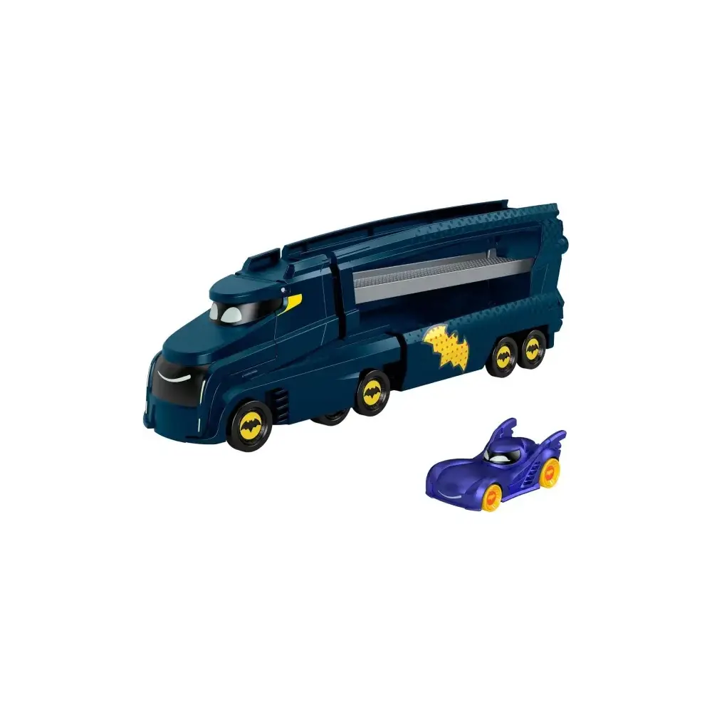 Fisher-Price DC Batwheels Bat-Autotreno con Veicolo Bam Mattel