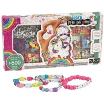 Perline ABC 500 Unicorn Kit Creativo con 500 e 10 Metri di Corda Nice